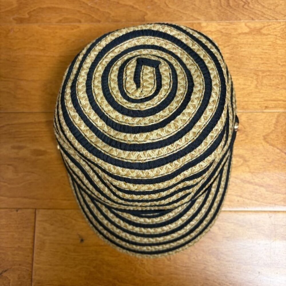 Eric Javits Squishee Womens Newsboy Cap Stripe UPF 50+ Packable Beach Bohemian - Picture 3 of 9
